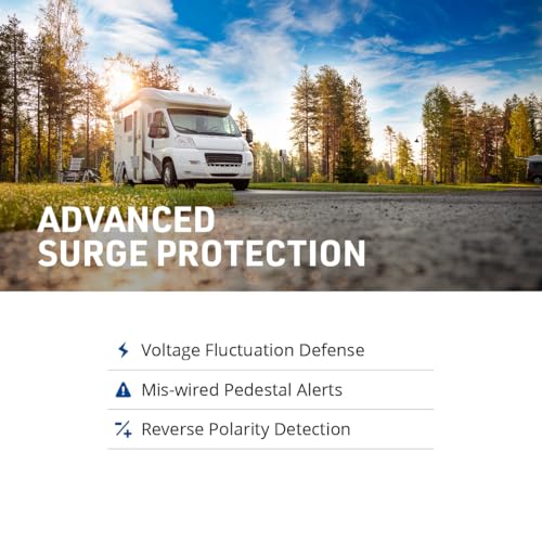PROGRESSIVE SSP-30XL Industries Portable RV Smart Surge Protector, Black, 30 Amp RV & Camper