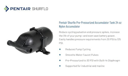 SHURFLO 182200 SHURFLO ACCUMULATOR