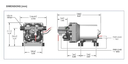 SHURFLO 4028100E54 SHURFLO WATER PUMP