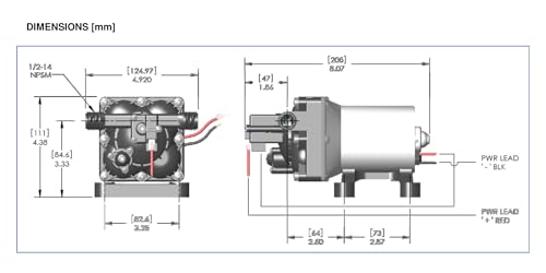 SHURFLO 4028-100-E54 PENTAIR   Revolution 12V Water Pump, 2.3 GPM Diaphragm Pump, 50 PSI...
