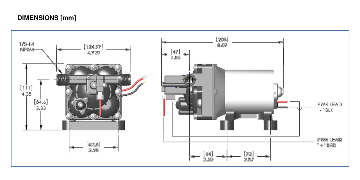 SHURFLO 4028-100-E54 PENTAIR   Revolution 12V Water Pump, 2.3 GPM Diaphragm Pump, 50 PSI...