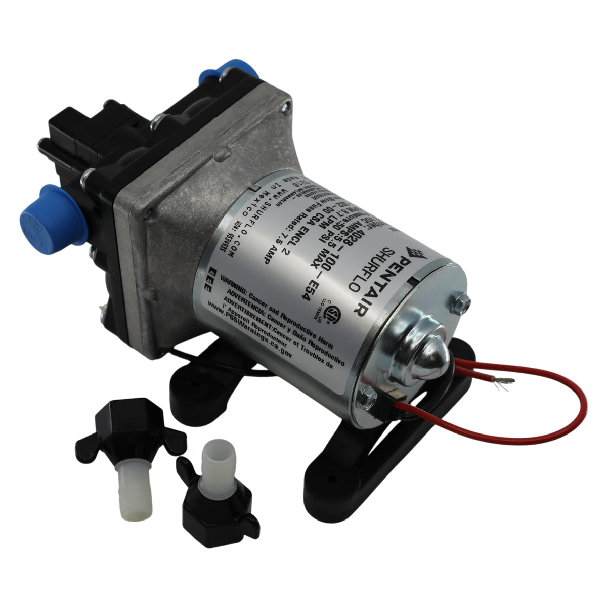 SHURFLO 4028-100-E54 PENTAIR   Revolution 12V Water Pump, 2.3 GPM Diaphragm Pump, 50 PSI...