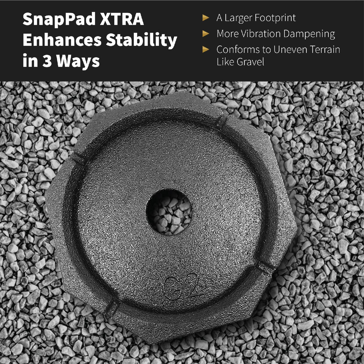 SNAPPAD XTRA (4-Pack) | Four-Point RV Leveling System Featuring 9” Round Jack Fe... RV & Camper