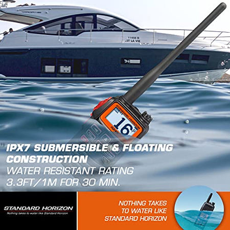 STANDARD HX40 VHF-HH 6W ULTRA COMPACT W/FM RCVR.