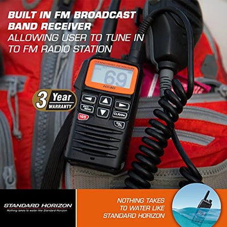 STANDARD HX40 VHF-HH 6W ULTRA COMPACT W/FM RCVR.