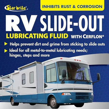 STAR BRITE 078212 RV Slide-Out Lubricating Fluid with Cerflon - Ultra-Slick, Deep-Pen... RV & Camper