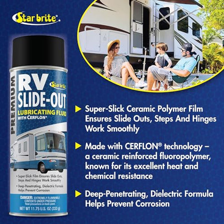 STAR BRITE 078212 RV Slide-Out Lubricating Fluid with Cerflon - Ultra-Slick, Deep-Pen... RV & Camper
