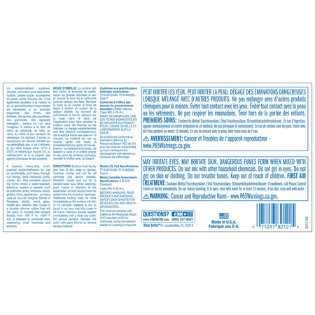 STAR BRITE 082121 Marine Silicone Sealant White - Waterproof Engine & Performance
