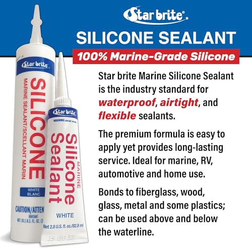 STAR BRITE 082121 SILICONE SEALANT 10.3OZ WHT - CA
