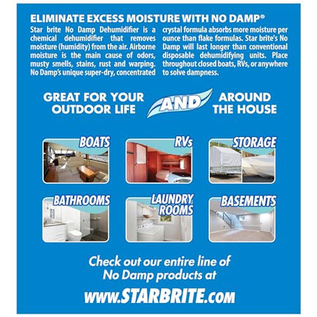 STAR BRITE 085412 No Damp Moisture Absorber & Dehumidifier Marine & Electronics