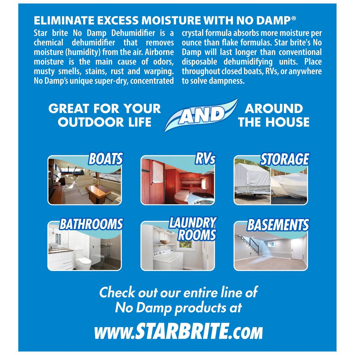 STAR BRITE 085412 NO DAMP DEHUMIDIFIER 12 OZ.