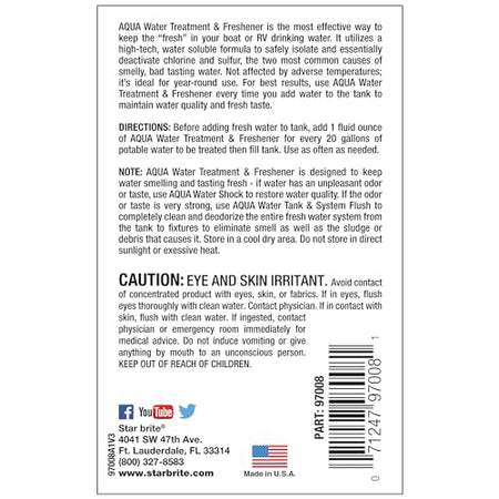 STAR BRITE 097008 Water Treatment & Freshener for Potable Water Systems Marine & Electronics