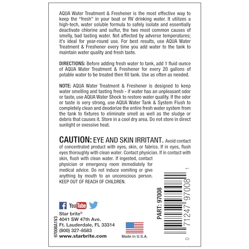STAR BRITE 097008 WATER TREATMENT AND FRESHENER 8 OZ.