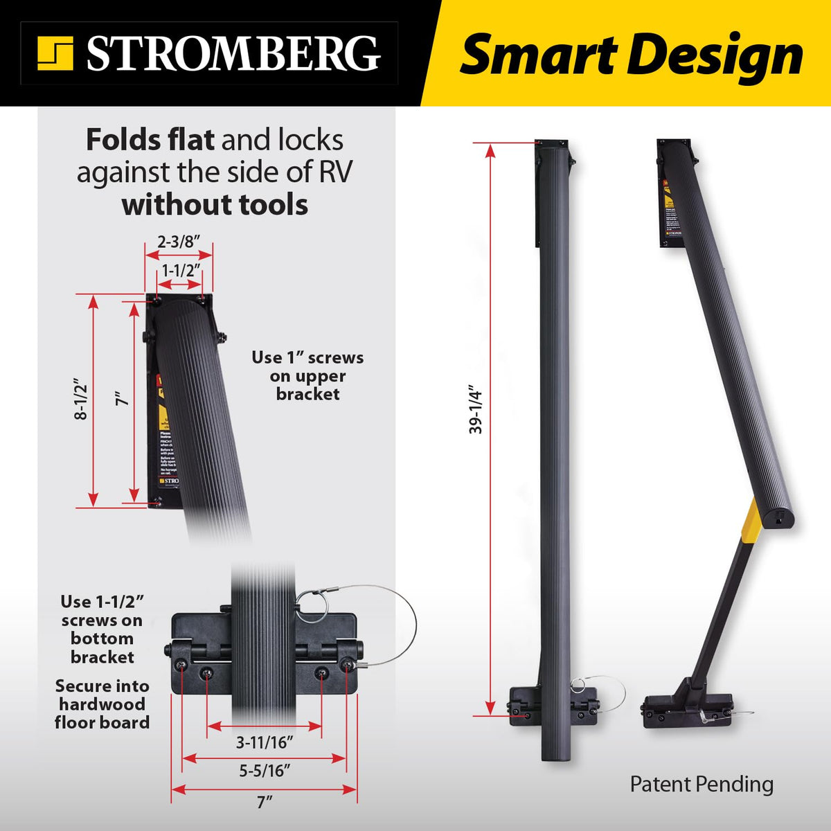 STROMBER AR42 42' BANISTER STYLE LEND-A-HAND RAIL