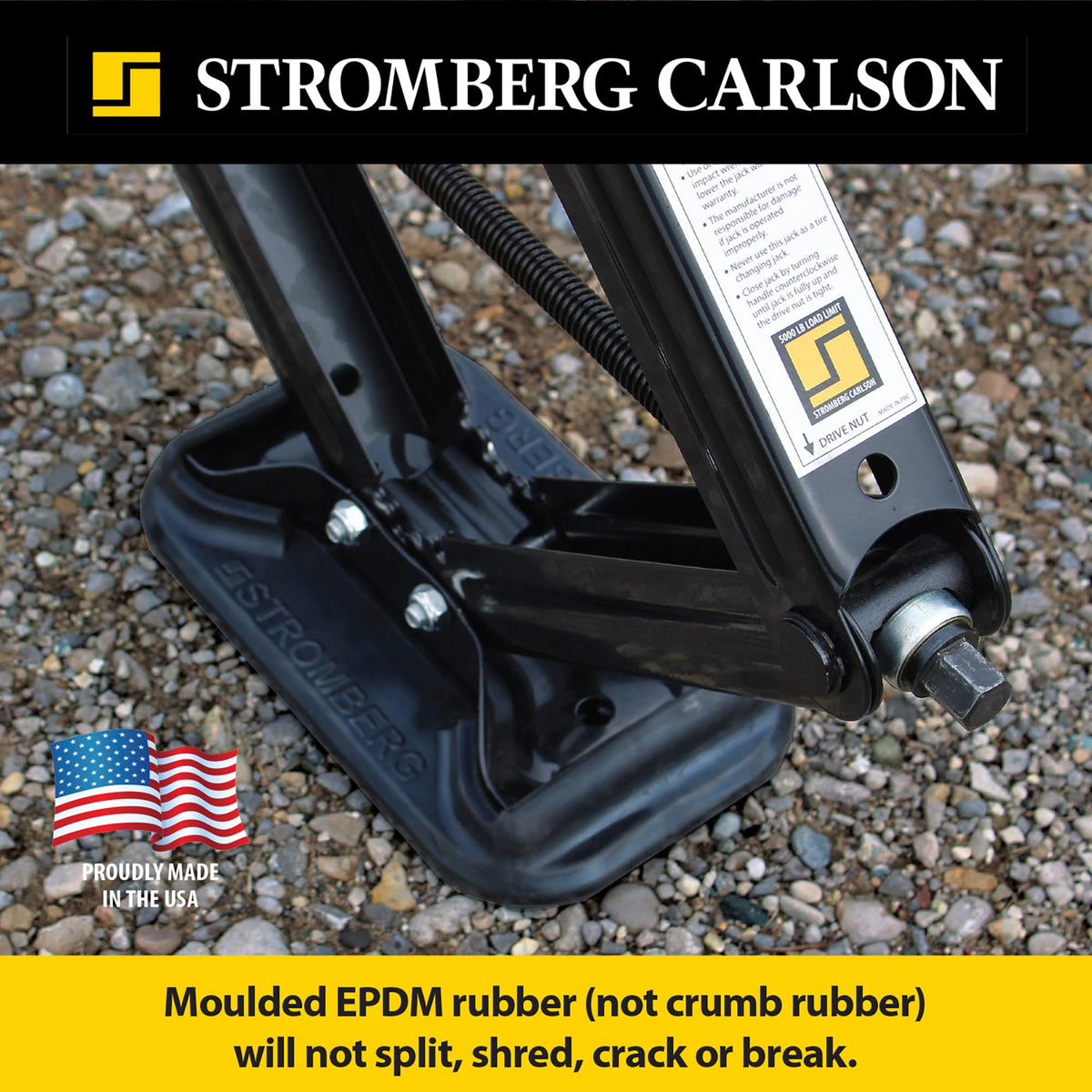 STROMBER JBP-SJSC.2 g Carlson RV Jack Pads – 2-Pack Scissor Jack Shoe for Trailer, Leve...