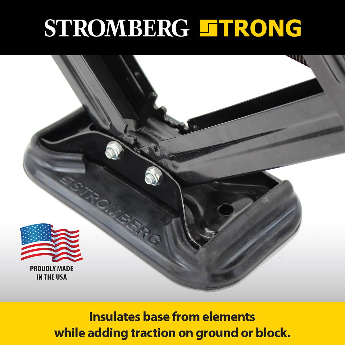 STROMBER JBP-SJSC.2 g Carlson RV Jack Pads – 2-Pack Scissor Jack Shoe for Trailer, Leve...