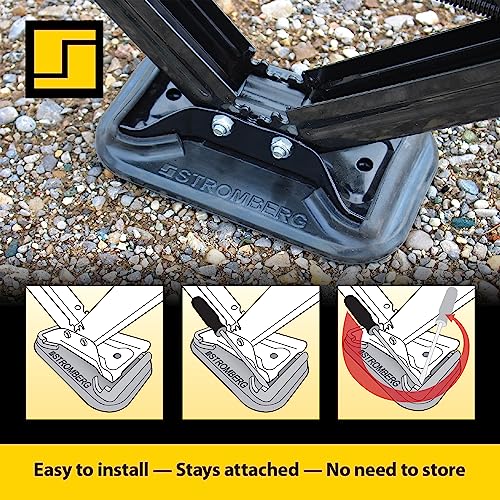 STROMBER JBP-SJSC.2 g Carlson RV Jack Pads – 2-Pack Scissor Jack Shoe for Trailer, Leve...