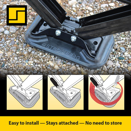 STROMBER JBP-SJSC.2 g Carlson RV Jack Pads – 2-Pack Scissor Jack Shoe for Trailer, Leve...