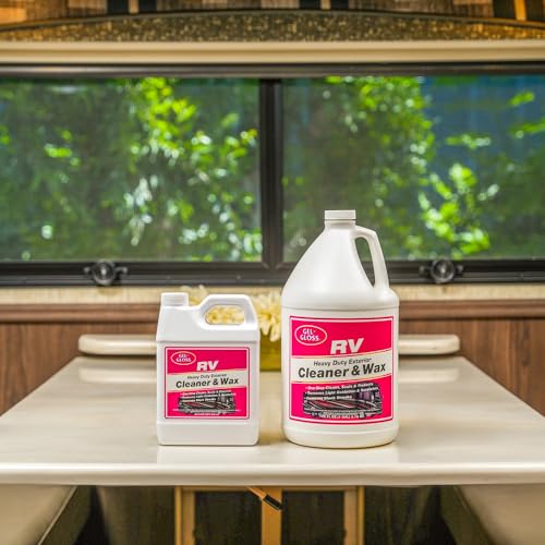 T.R. INDUSTY CW-32 Gel Gloss RV Professional Grade One-Step Carnauba Cleaner Wax, 32 oz RV & Camper