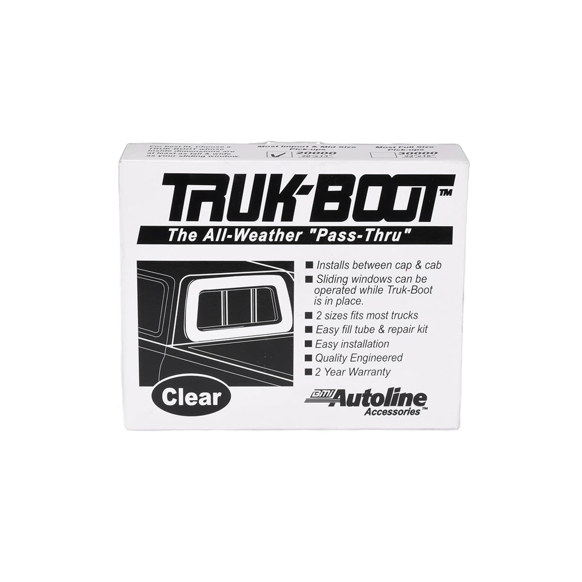 TRAILFX 20000 Inflatable Camper to Rear Window Seal Truck Boot Clear PVC Truck Bo... RV & Camper