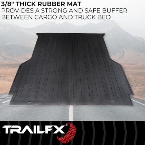 TRAILFX 642N Rubber Bed Mat Fits Chevrolet Silverado 2500 HD 6.8 Foot Bed 2020-2... Truck & Exterior