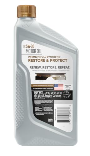 VALVOLINE 904564 VAL RESTORE & PROT FULL SYN 5W30 6/