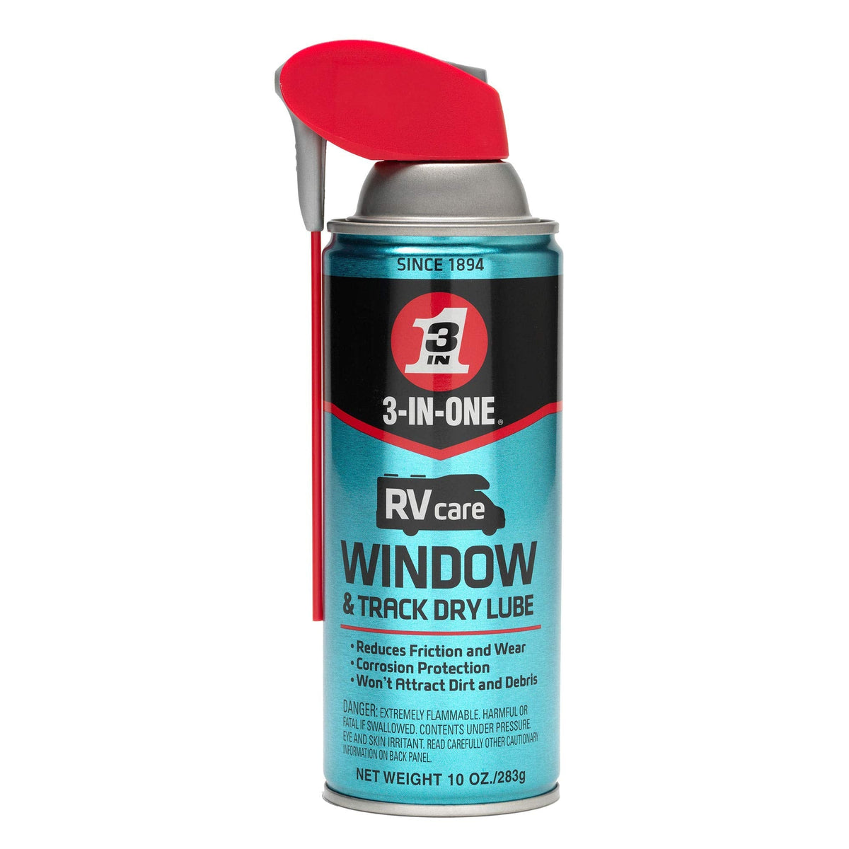 WD40 120091 3-IN-ONE RVcare Window & Track Dry Lube with SMART STRAW SPRAYS 2 W... RV & Camper