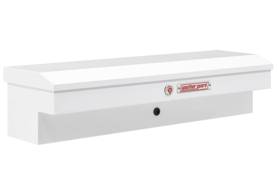 Weather Guard Model 175-3-04 56in Lo-Side Box, Steel, White, 4.0 cu ft
