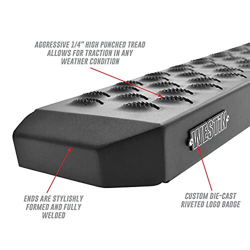 WESTIN 27-81005 Grate Steps Running Boards 46 Driver & 97 Passenger Side Truck & Exterior