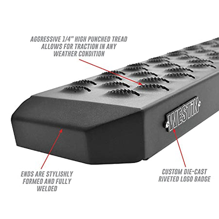 WESTIN 27-81005 Grate Steps Running Boards 46 Driver & 97 Passenger Side Truck & Exterior