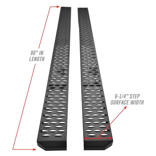 WESTIN 27-81005 Grate Steps Running Boards 46 Driver & 97 Passenger Side Truck & Exterior